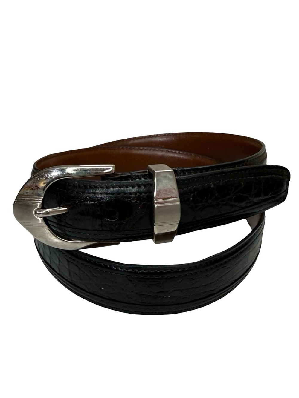 Johnston & Murphy Vintage Alligator Skin Belt sz 34